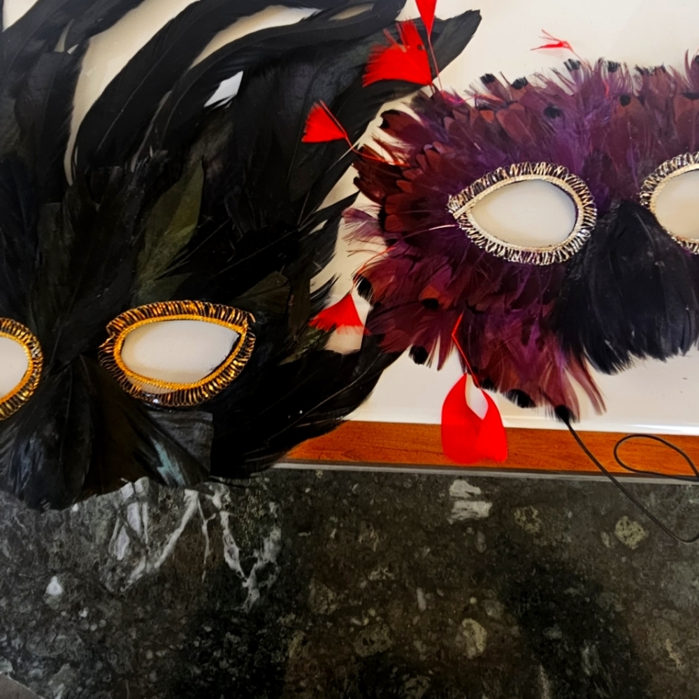 Feather masks